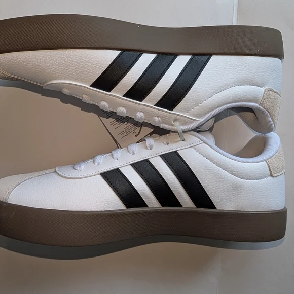 Adidas VL Court 3.0 White Sneakers Mens Size 13 - Picture 2 of 6